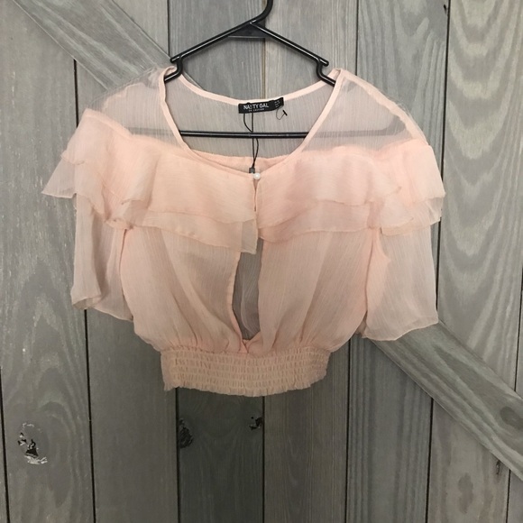 Nasty Gal Tops - Ruffled top from Nasty Gal! Nasty Gal Tops - Ruffled top from Nasty Gal!